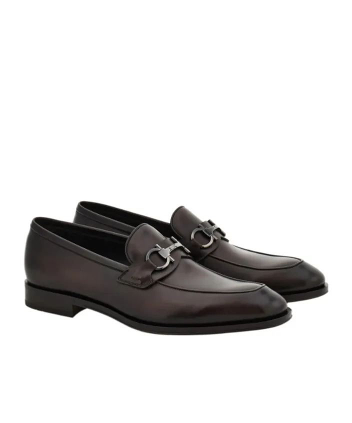 Loafer With Gancini Buckle