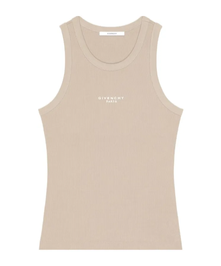 Givenchy Paris Logo Printed Slim-Fit Tank Top