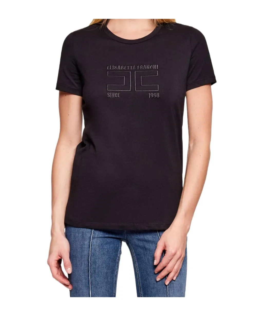 Short-Sleeved Crew Neck Knitted T-Shirt