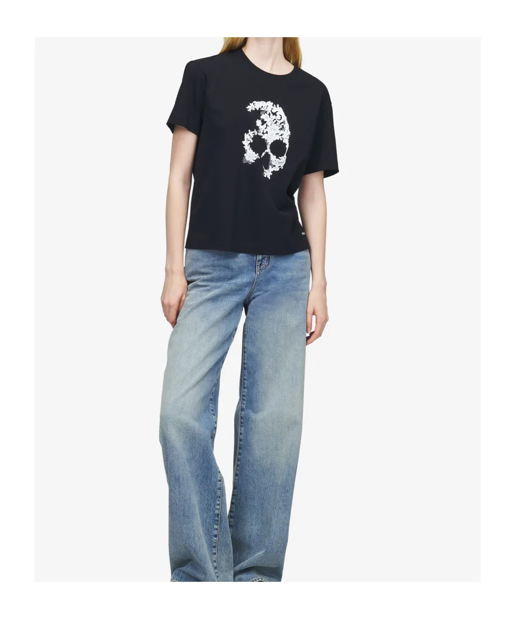 Alexander Mcqueen Laced Crewneck T-Shirt