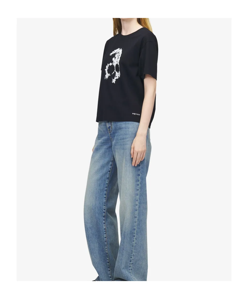 Alexander Mcqueen Laced Crewneck T-Shirt