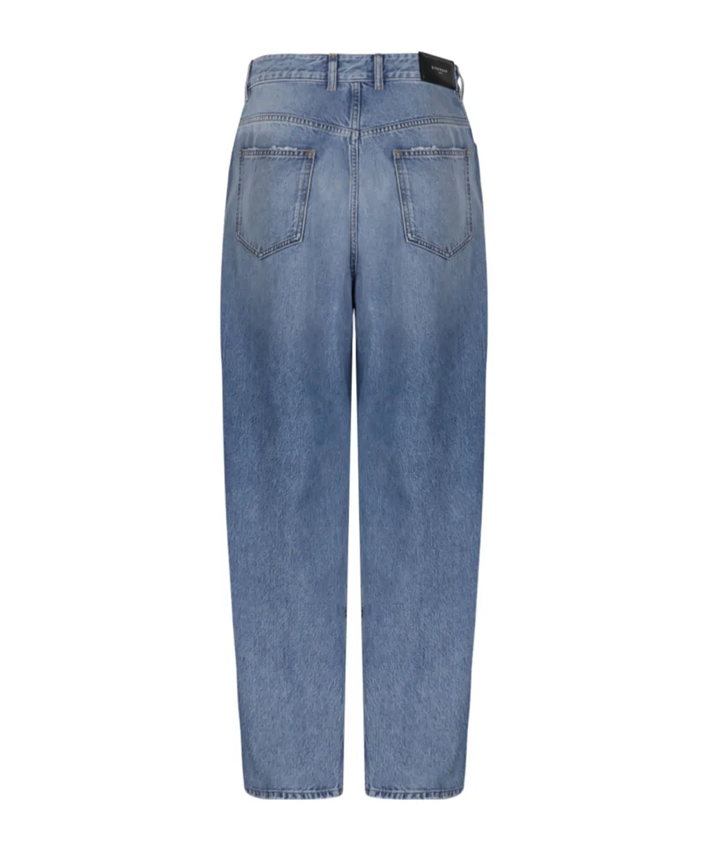 Givenchy Logo Detailed Wide-Leg Jeans