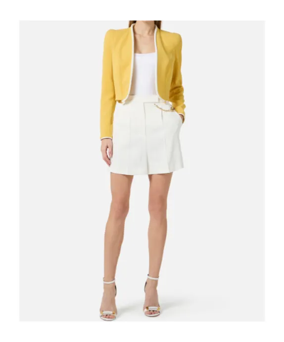 Elisabetta Franchi Logo Shorts