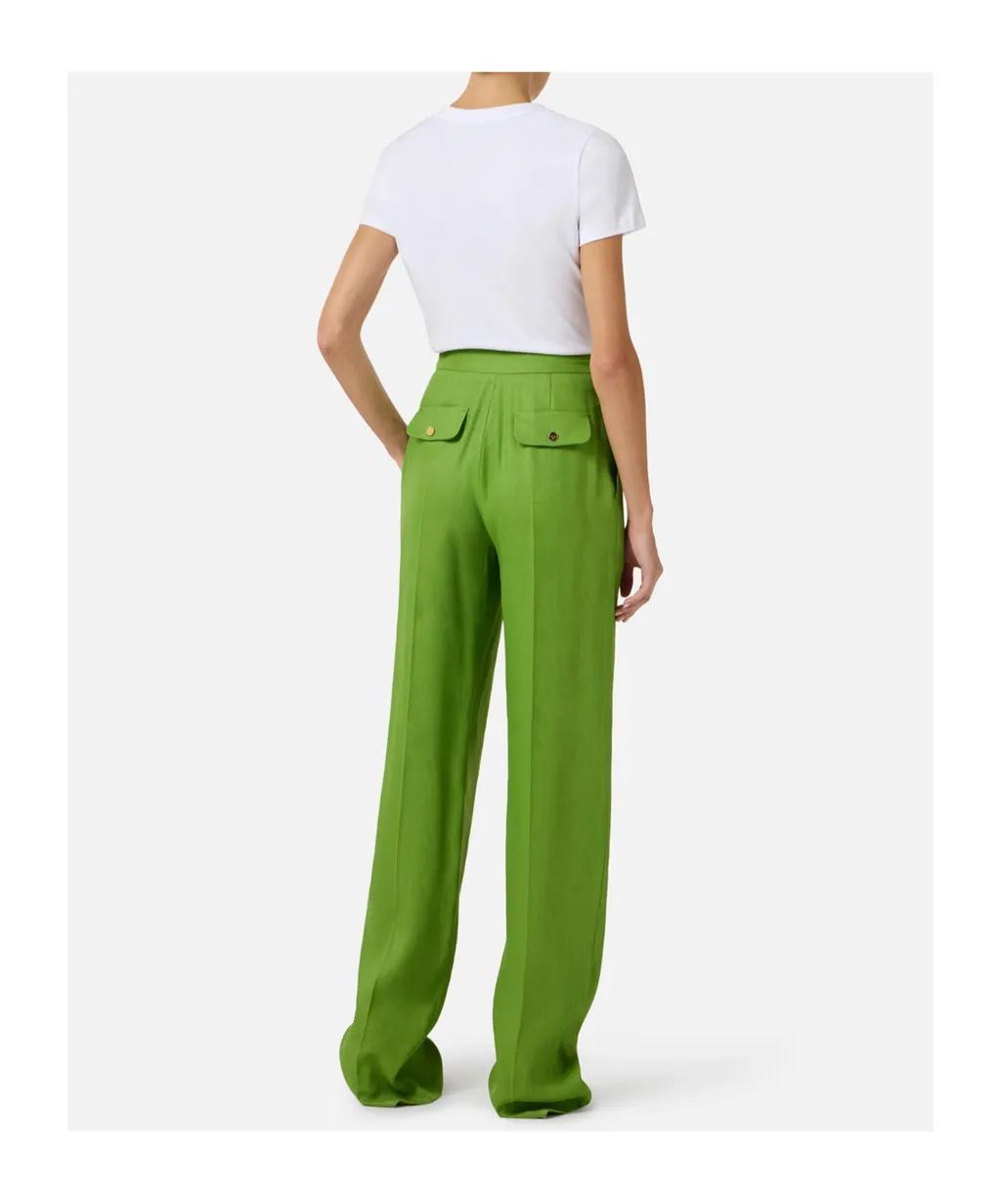 Elisabetta Franchi Logo Embroidered Crewneck T-Shirt
