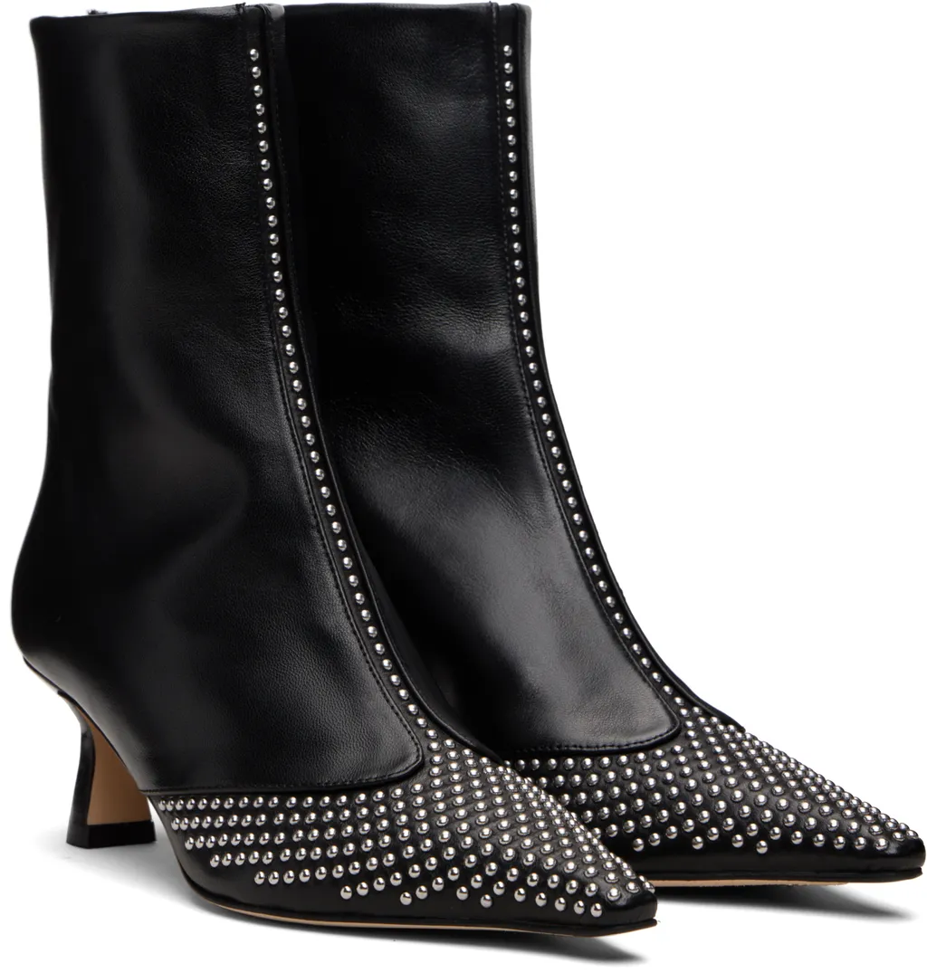 Aeyde Sila Mini Stud Leather Boots