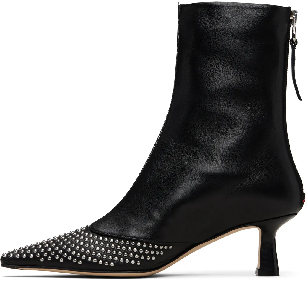 Aeyde Sila Mini Stud Leather Boots