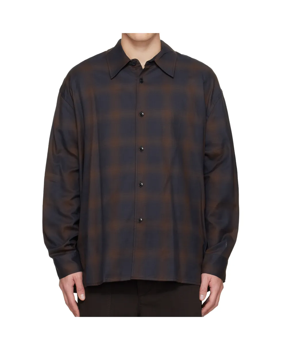 Checked-Pattern Shirt