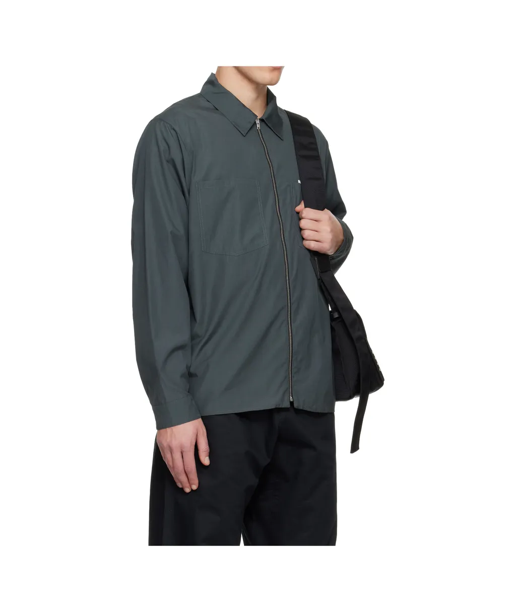 Zippered Collar Shirt