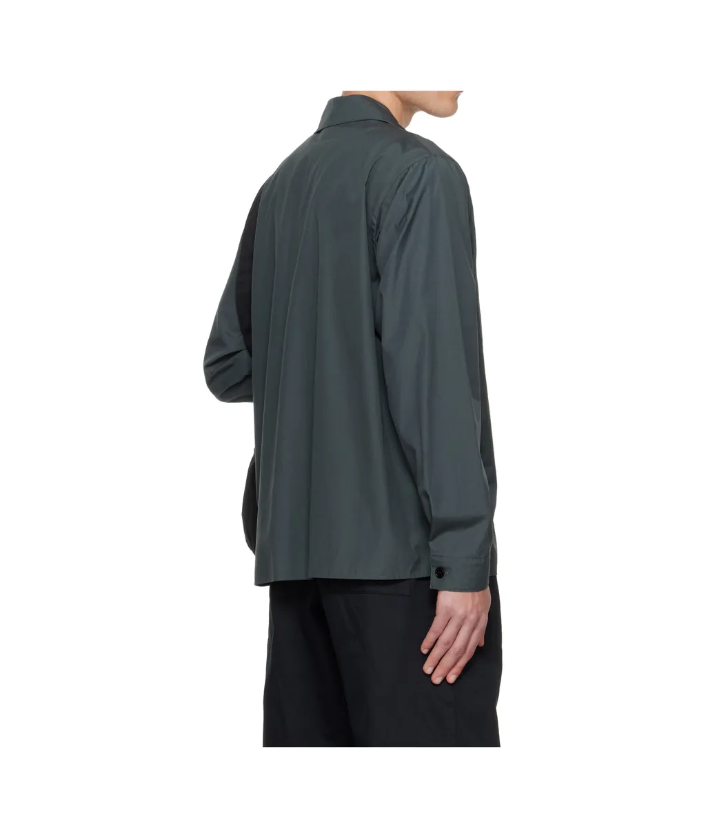 Zippered Collar Shirt