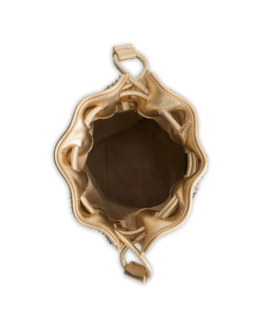 Anya Hindmarch Embellished Drawstring Bucket Bag