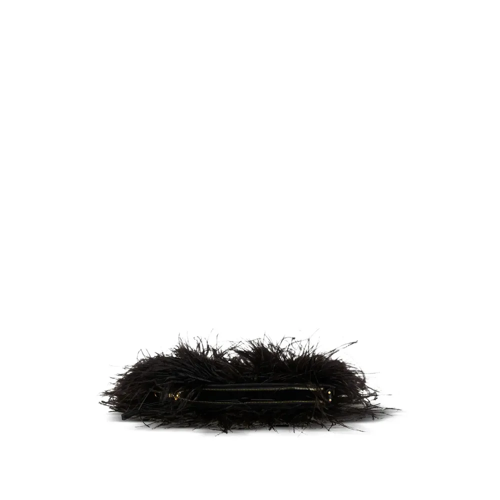 Anthem Feather-Detail Shoulder Bag