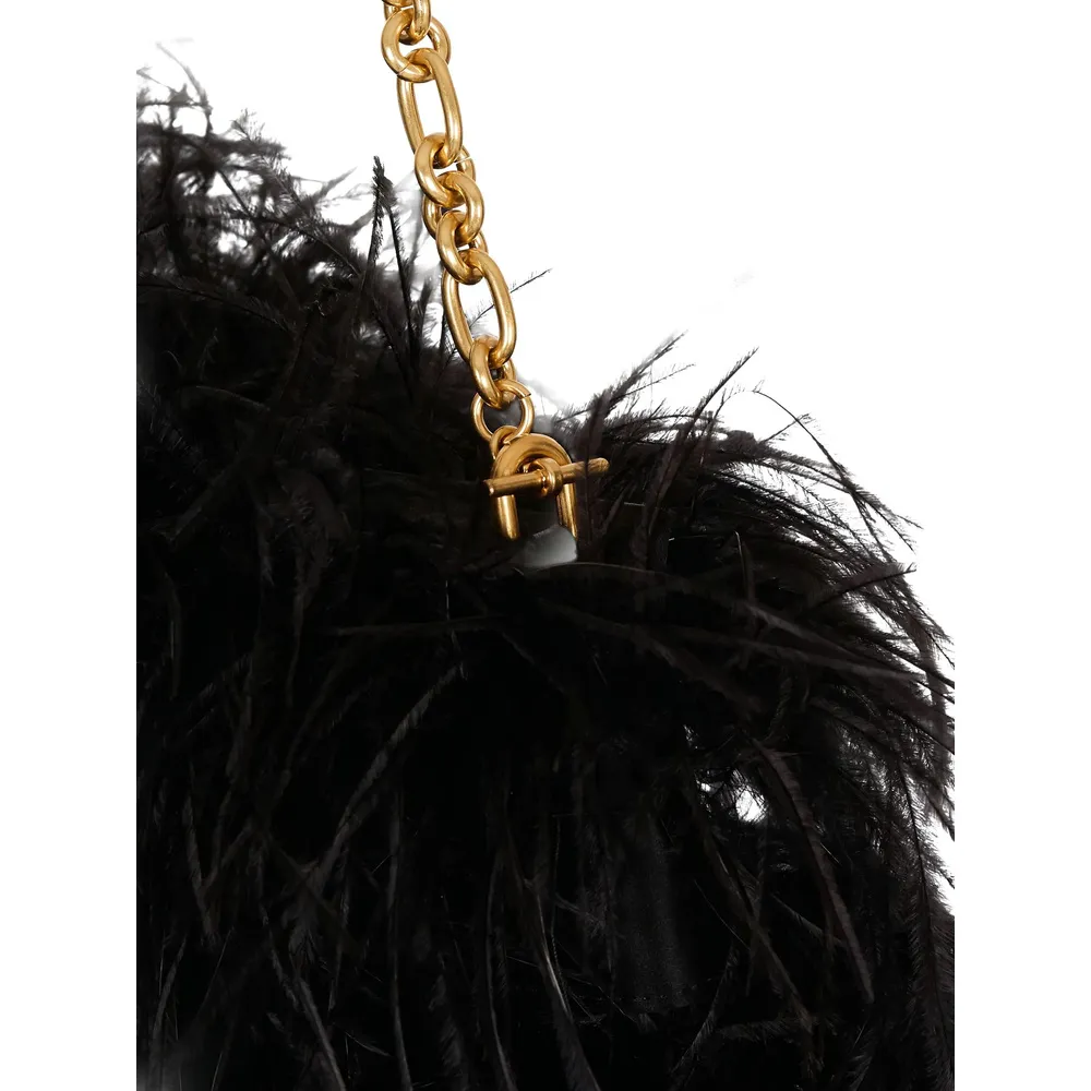 Anthem Feather-Detail Shoulder Bag