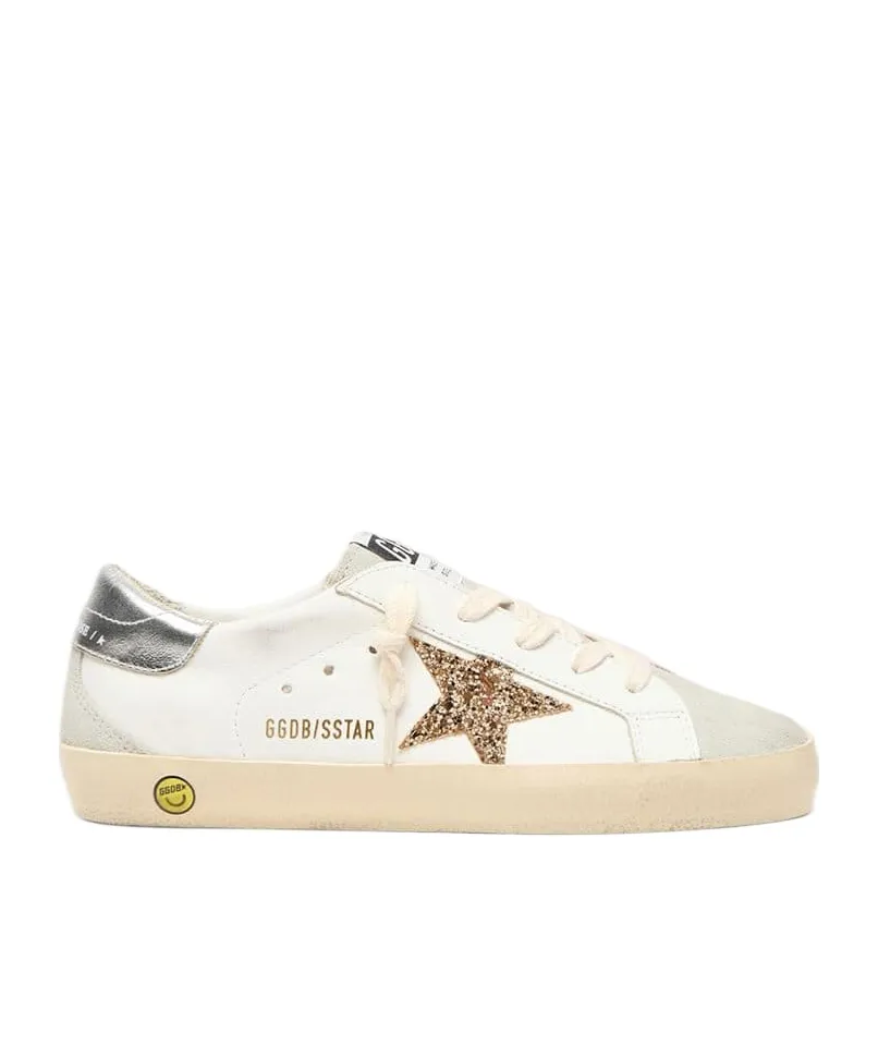 Golden Goose Kids Super-Star Glittered Sneakers