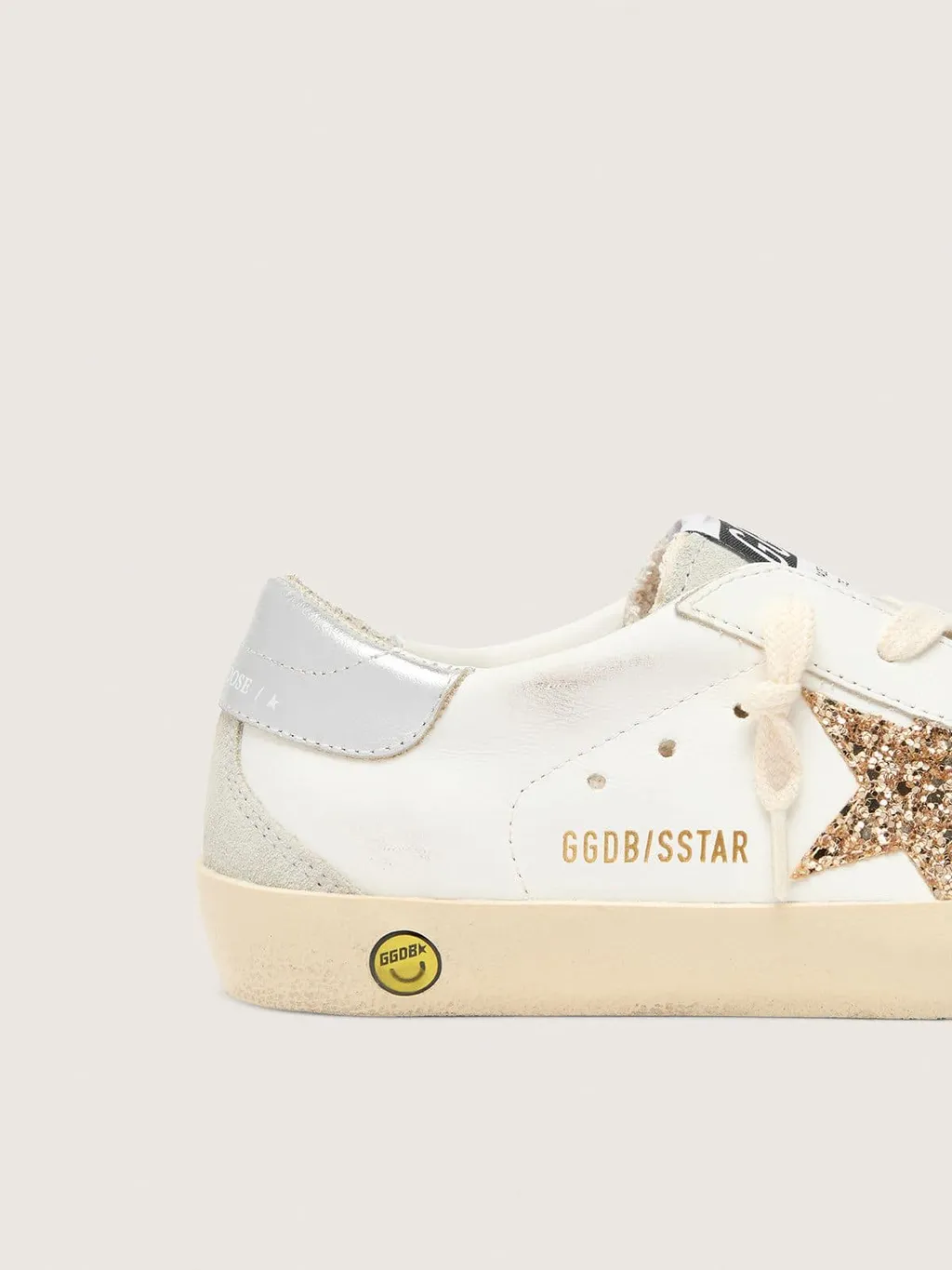 Golden Goose Kids Super-Star Glittered Sneakers