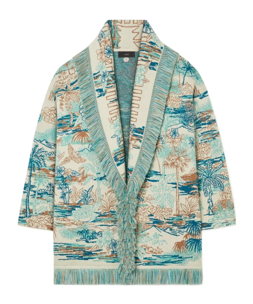 Lost In The Blue Fringed Cardigan