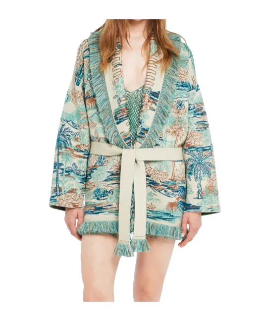 Lost In The Blue Fringed Cardigan