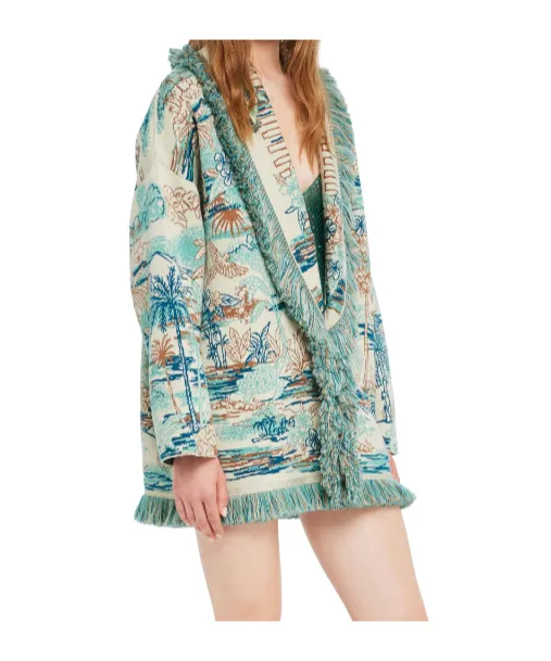 Lost In The Blue Fringed Cardigan