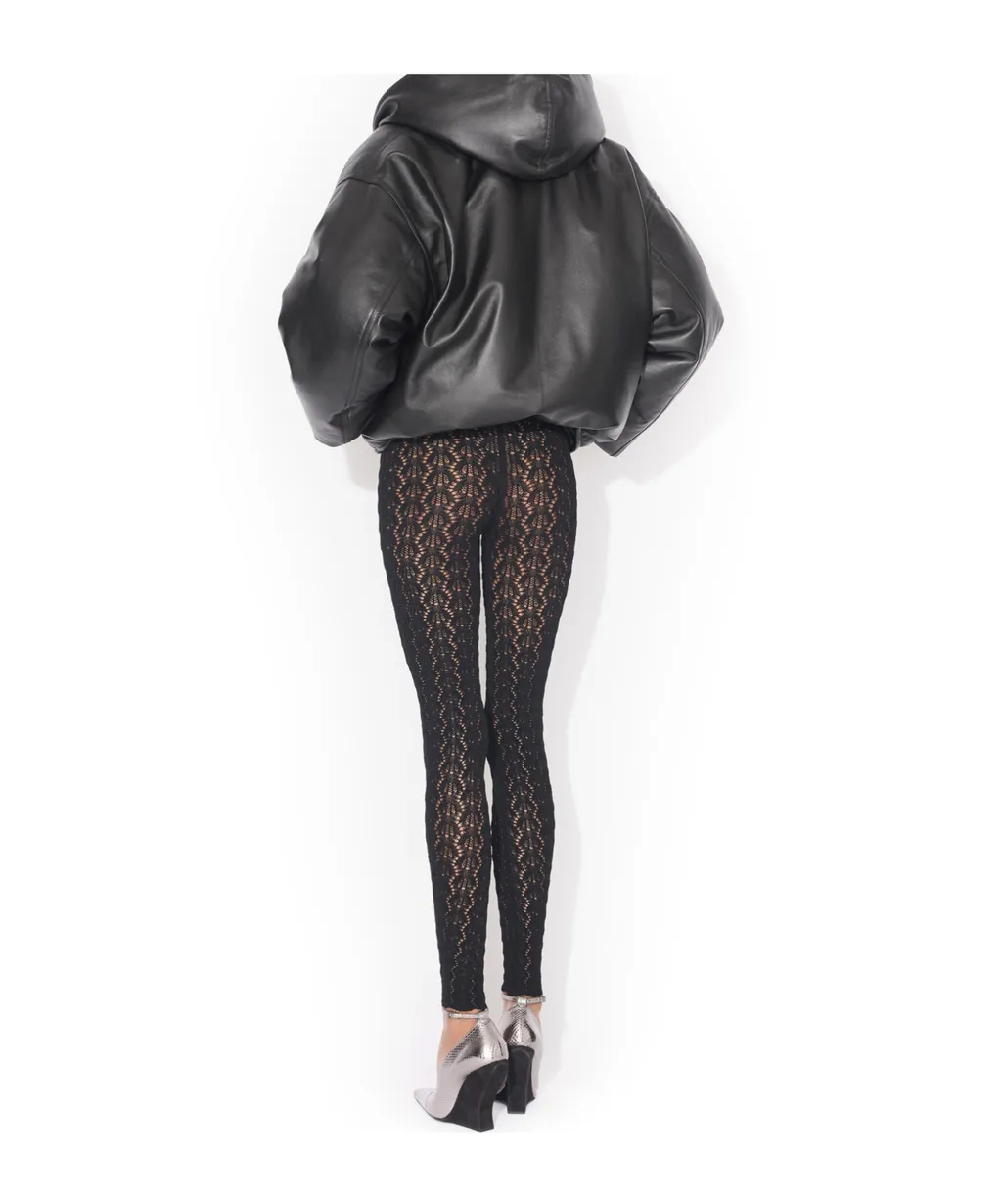 Hooded Leather Bomber