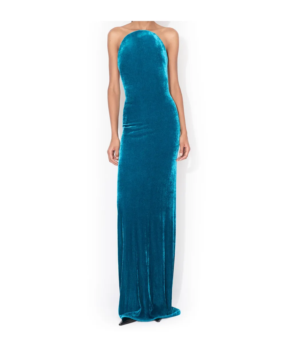 Sculpture Velvet Dress