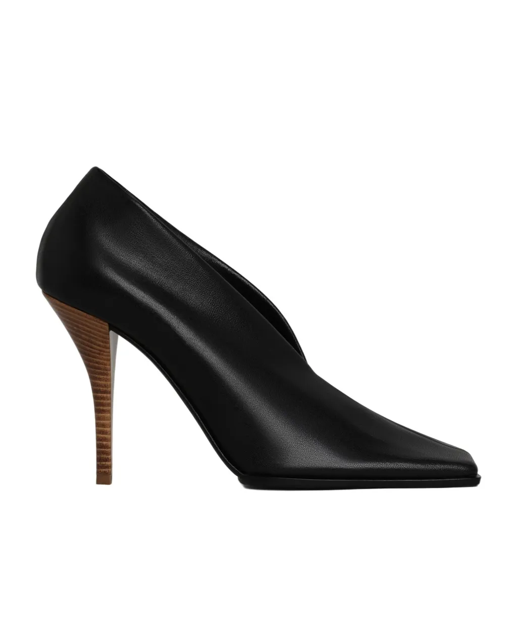 Alaa Aubergine Soft Square Pumps