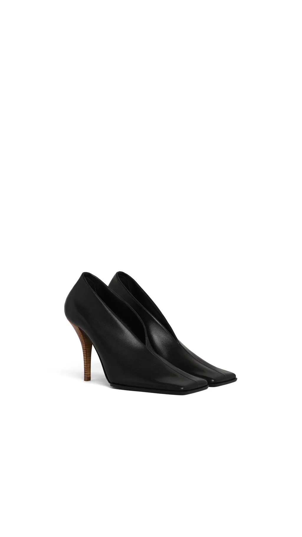 Alaa Aubergine Soft Square Pumps