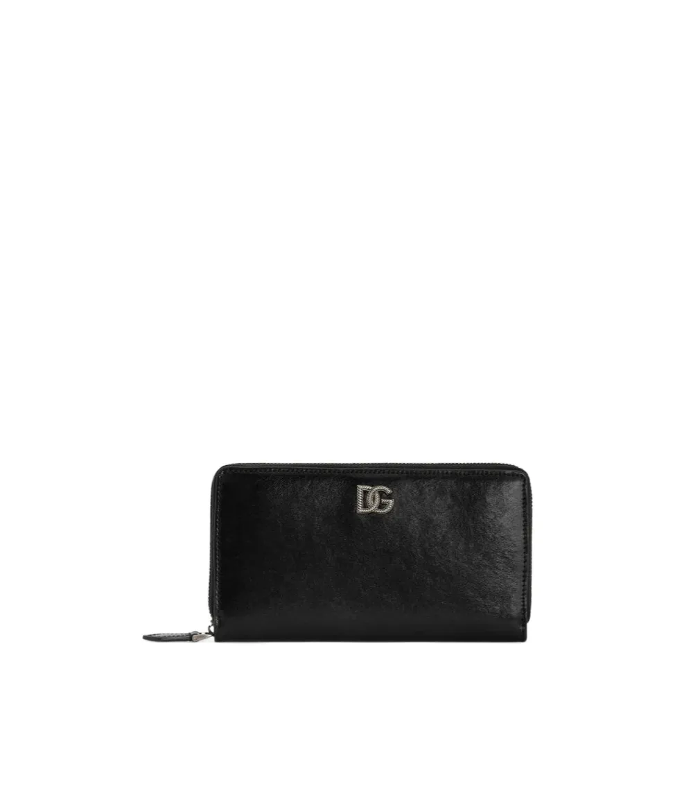 Dolce & Gabbana Tempesta Logo Plaque Wallet