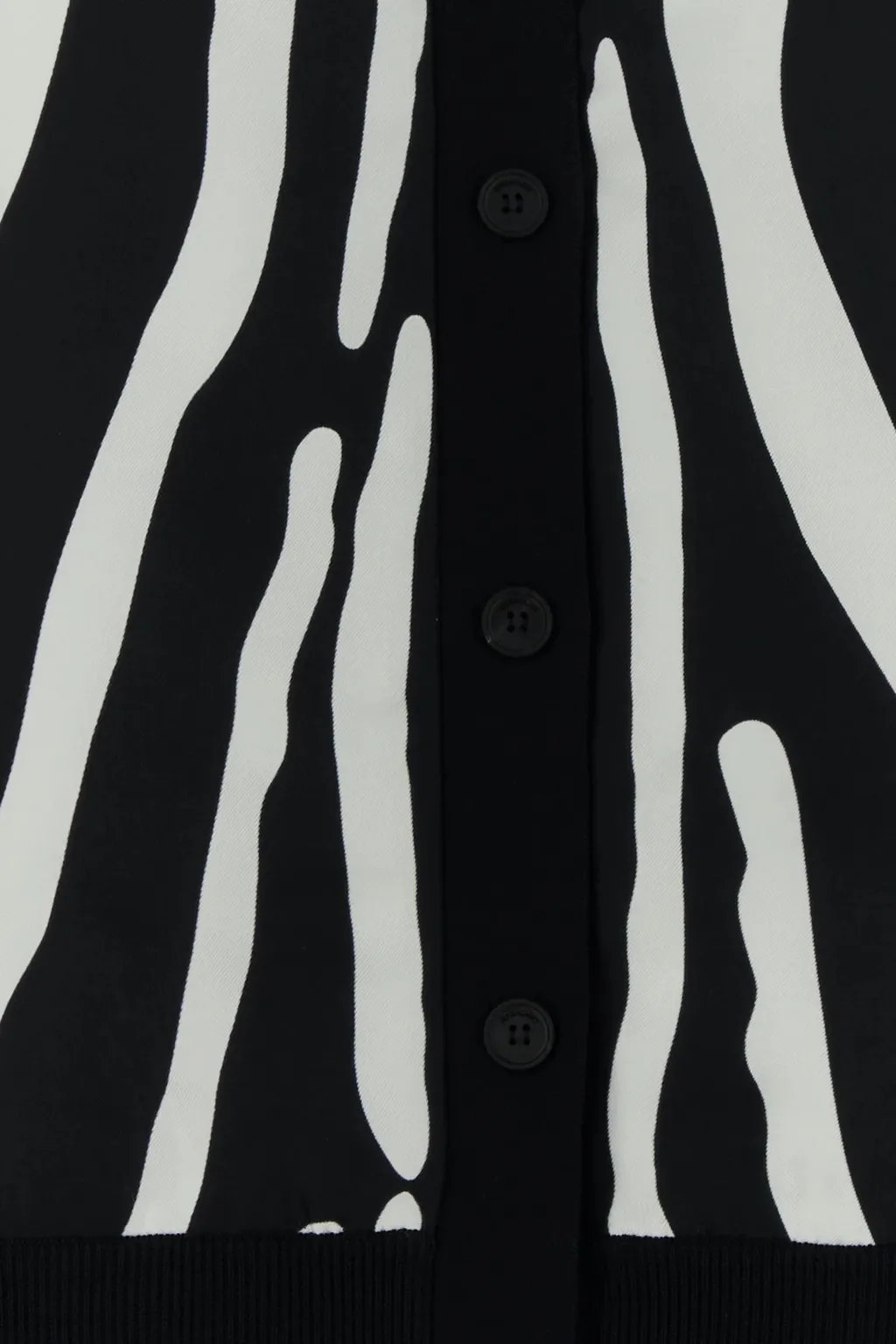 Ferragamo Zebra-Printed Buttoned Cardigan