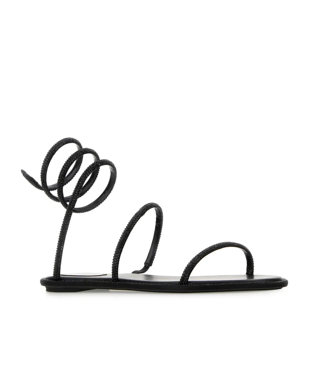 Ren Caovilla Cleo Embellished Flat Sandals