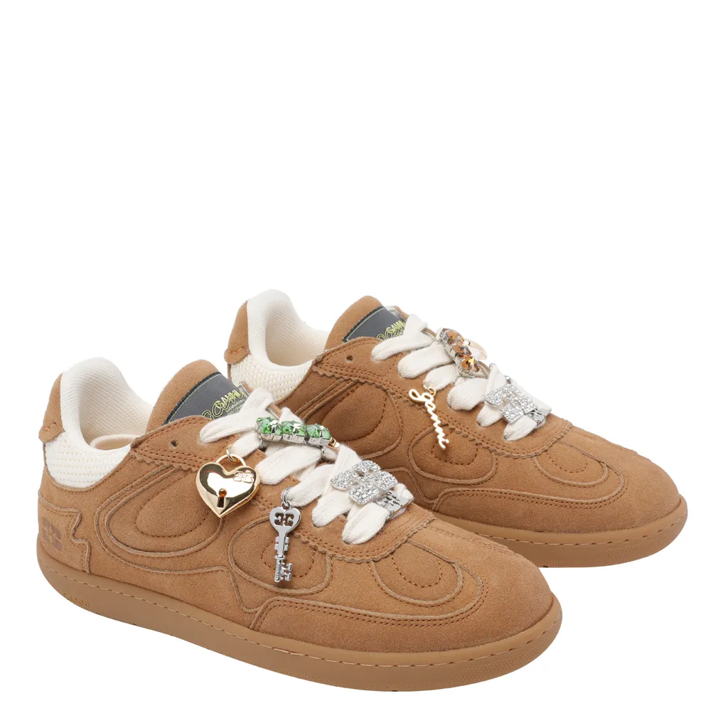 Ganni Logo Embellished Sneakers