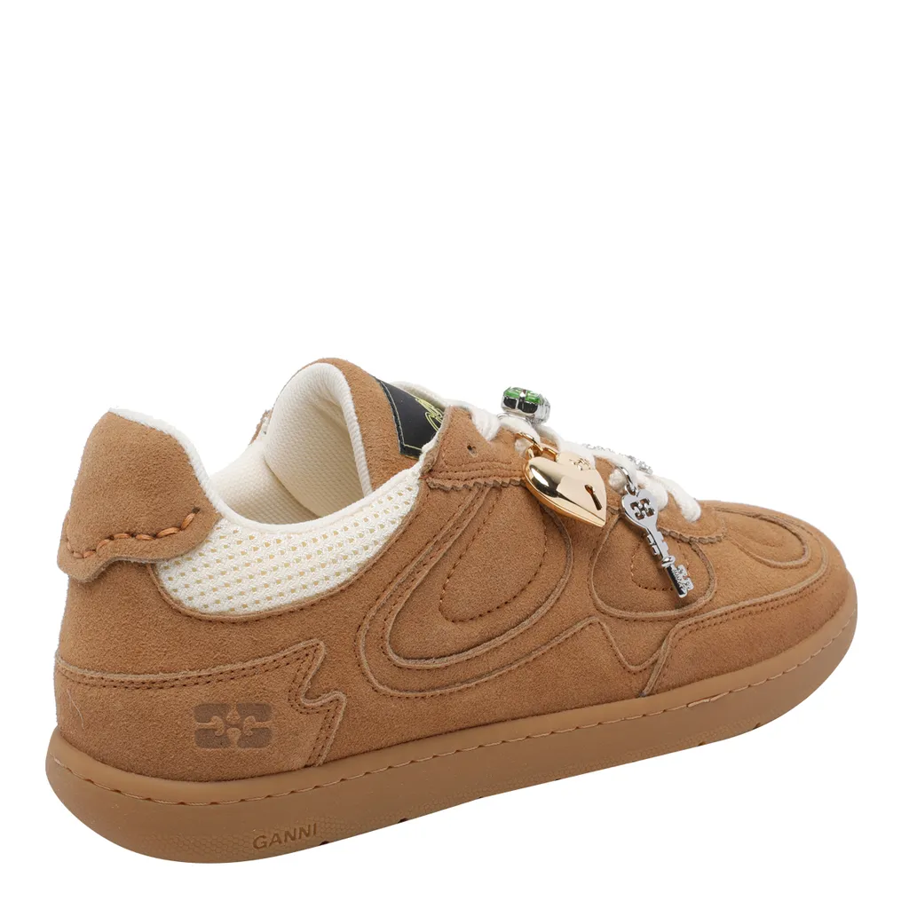 Ganni Logo Embellished Sneakers