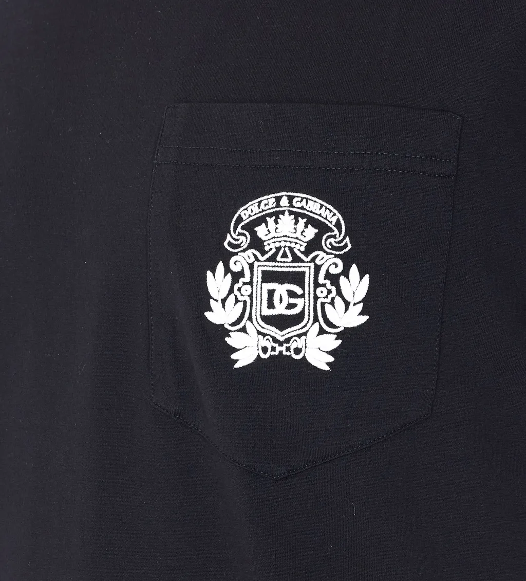 Dolce & Gabbana Logo Embroidered Crewneck T-Shirt