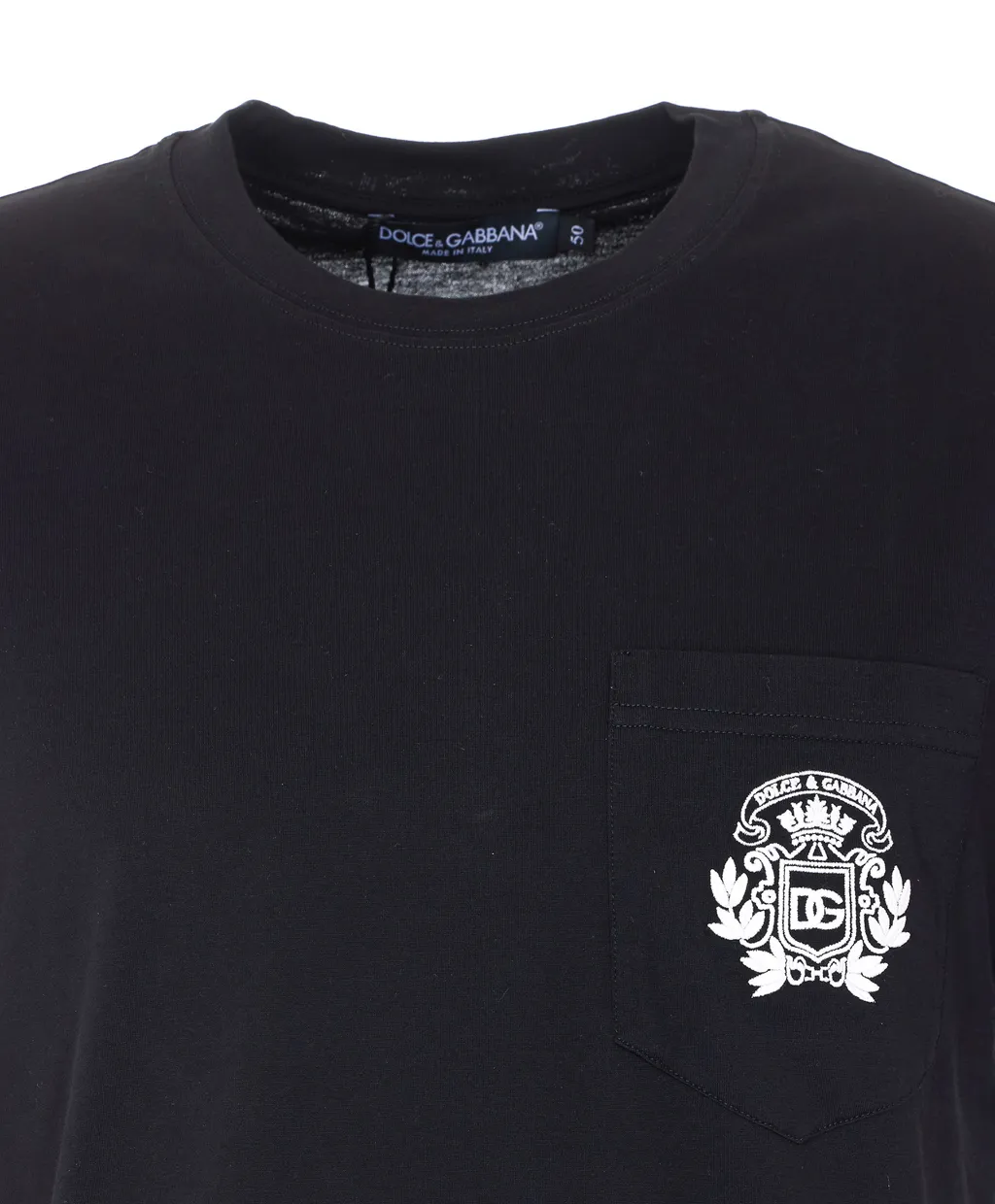 Dolce & Gabbana Logo Embroidered Crewneck T-Shirt