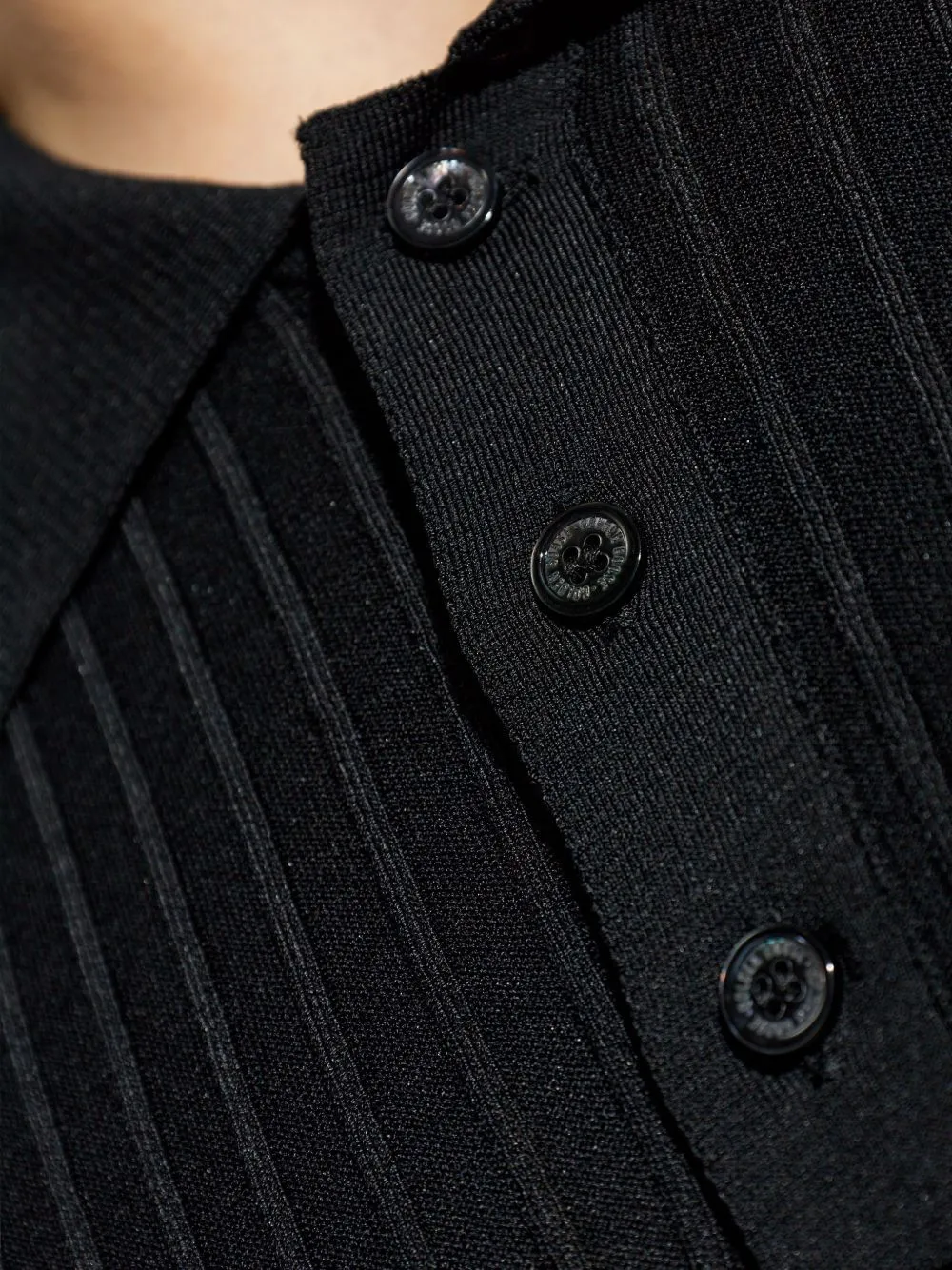 Golden Goose Deluxe Brand Striped Ribbed Polo Shirt