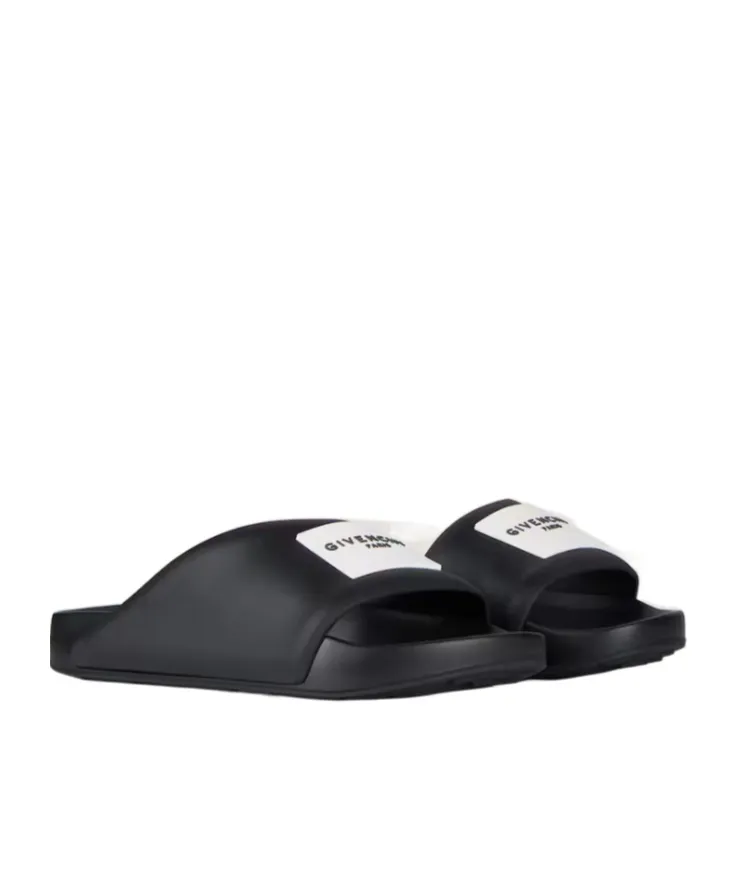 Givenchy Label Flat Slip-On Mules
