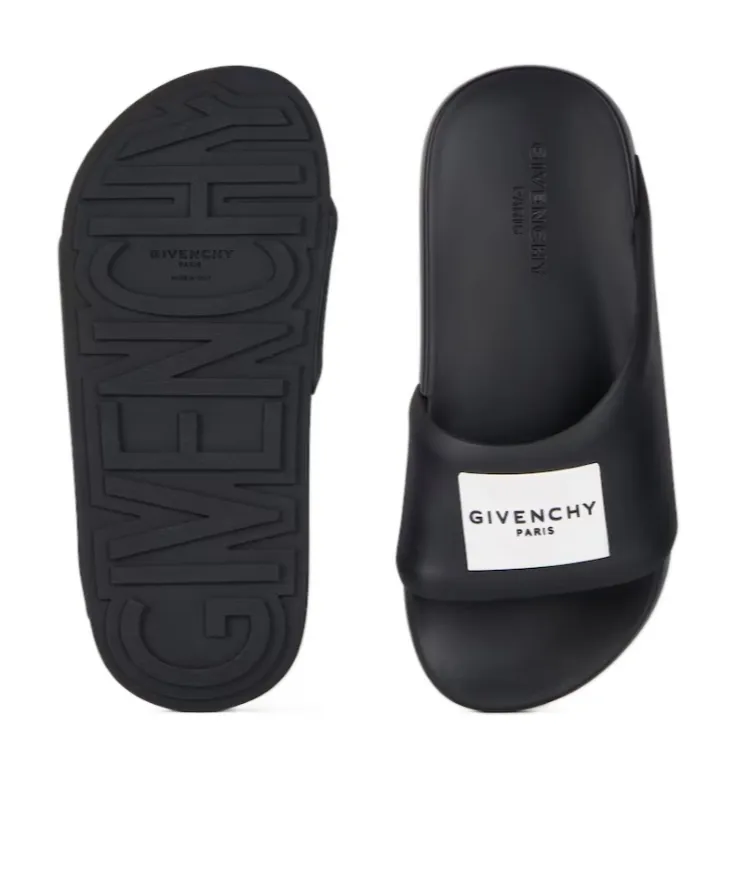 Givenchy Label Flat Slip-On Mules