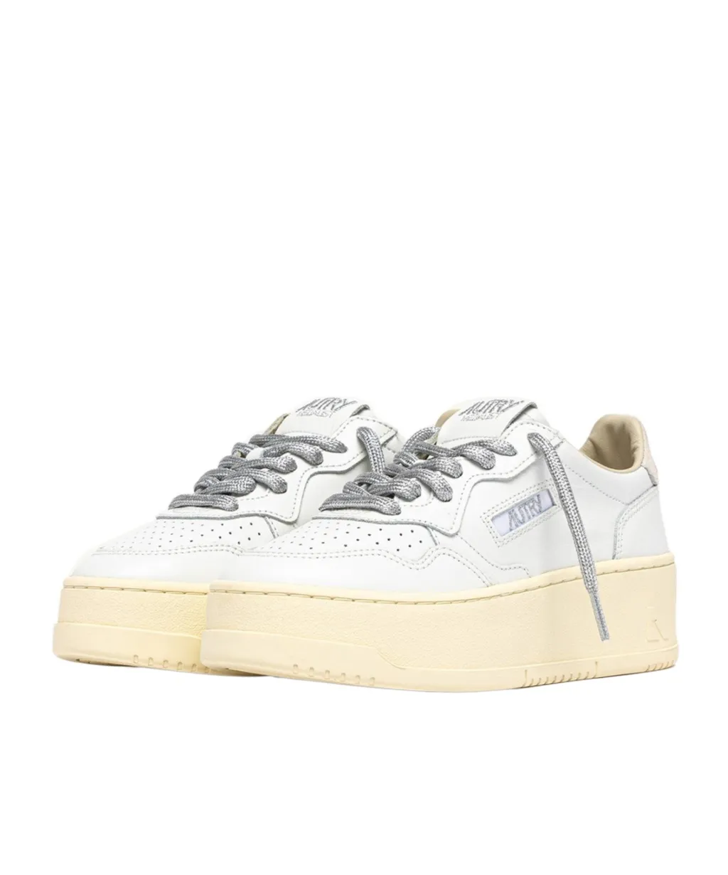 Autry Medalist Platform Lace-Up Sneakers