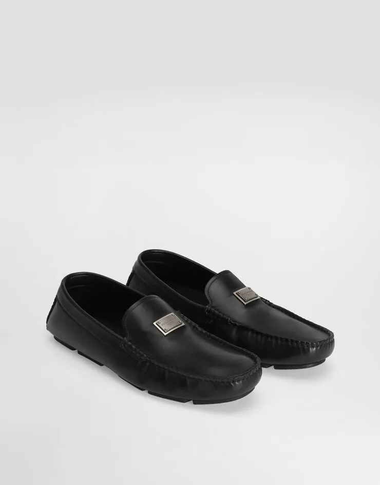 Dolce & Gabbana Logo Plaque Moccasins