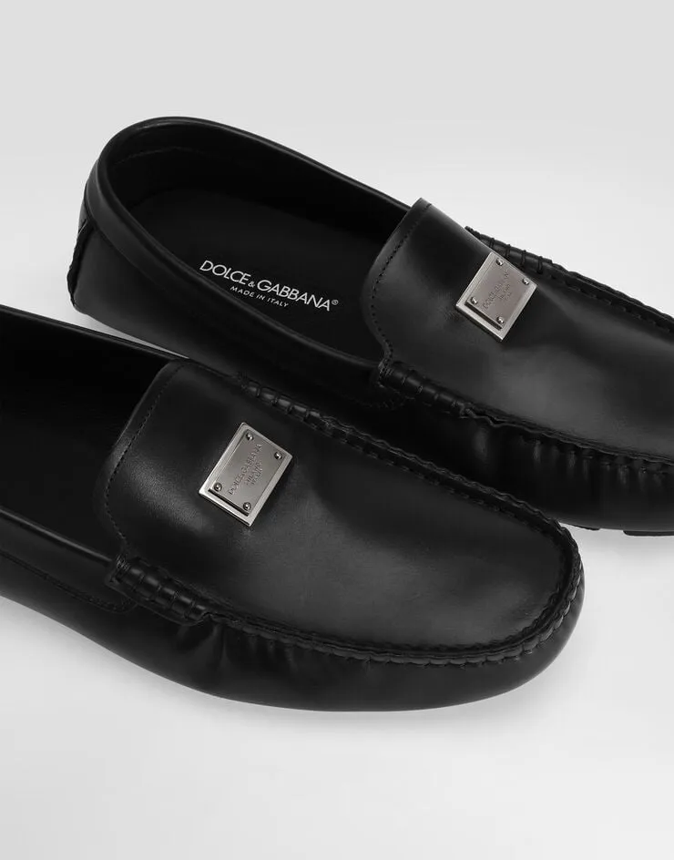 Dolce & Gabbana Logo Plaque Moccasins