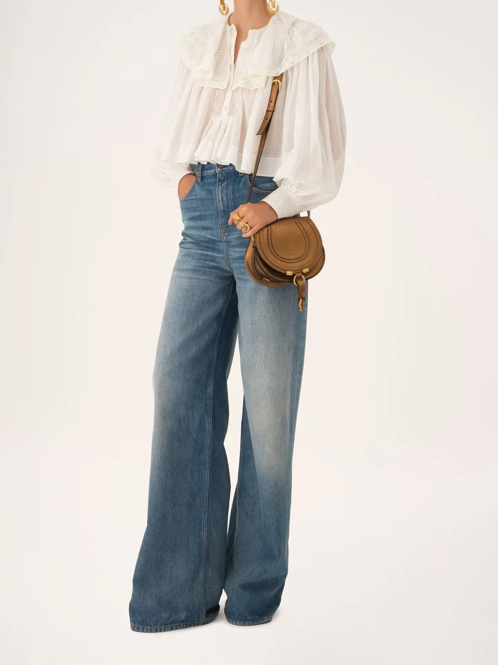 Small Marcie Leather Shoulder Bag