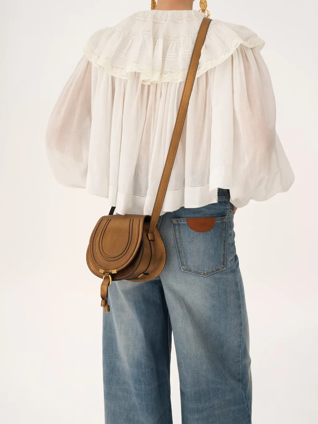Small Marcie Leather Shoulder Bag