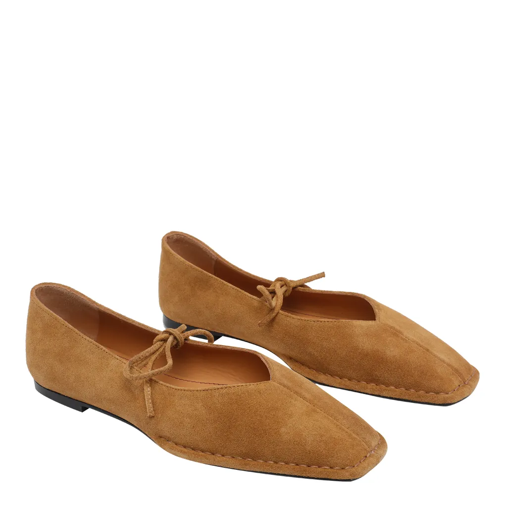 Alohas Sway Square-Toe Ballet Shoes