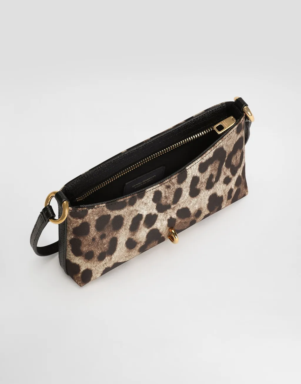 Dolce & Gabbana Leopard-Printed Lock Shoulder Bag