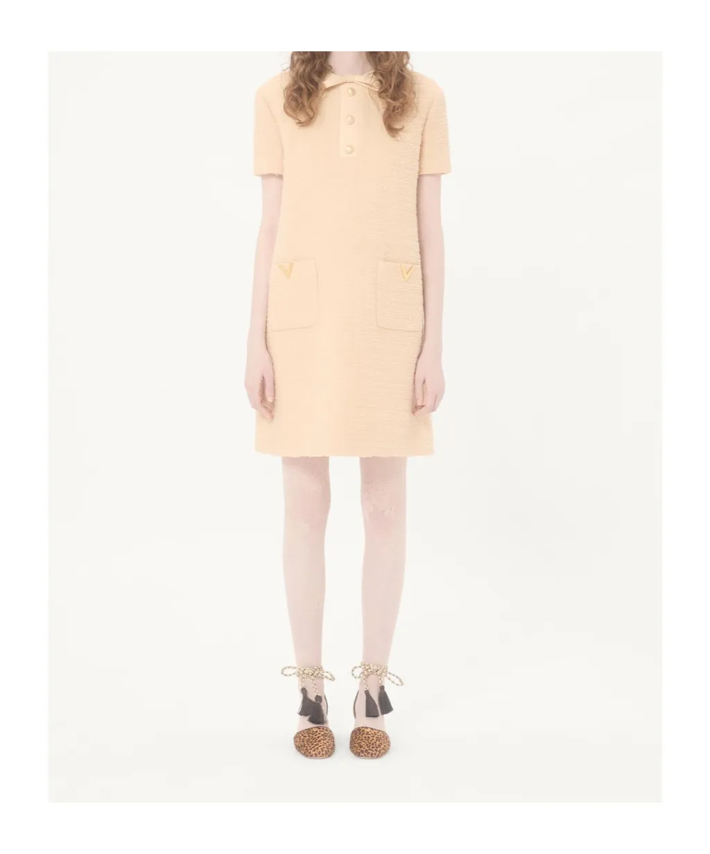 Short Dress In Curly Wool