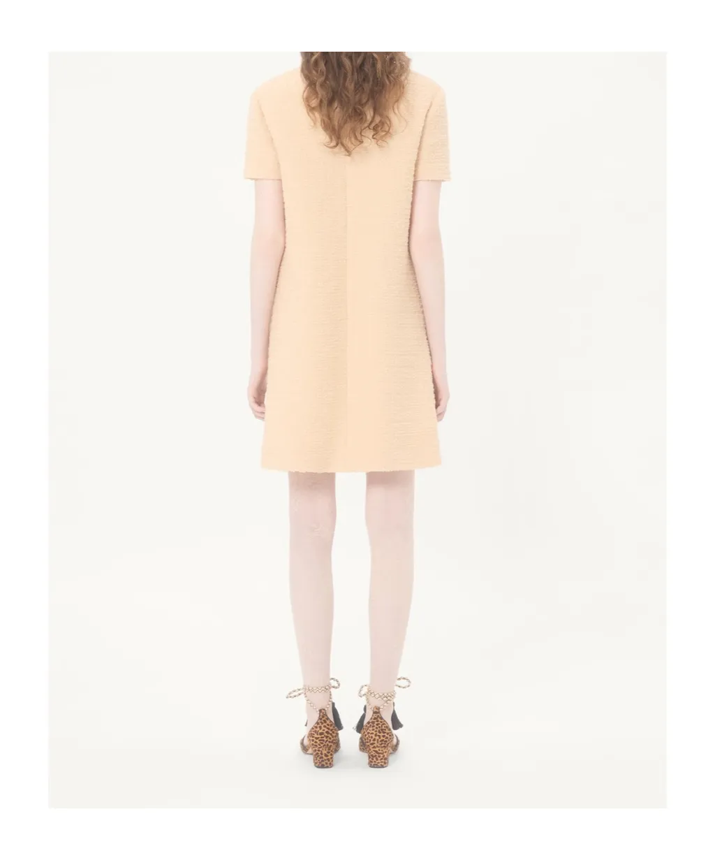 Short Dress In Curly Wool