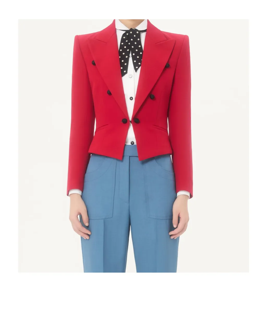 Valentino Single-Breasted Long-Sleeved Jacket