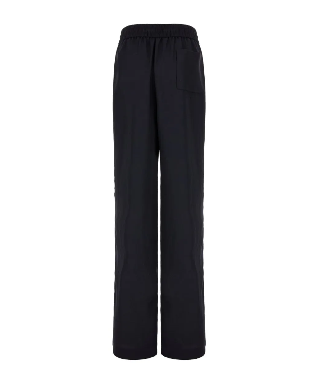 Drawstring Wide-Leg Trousers