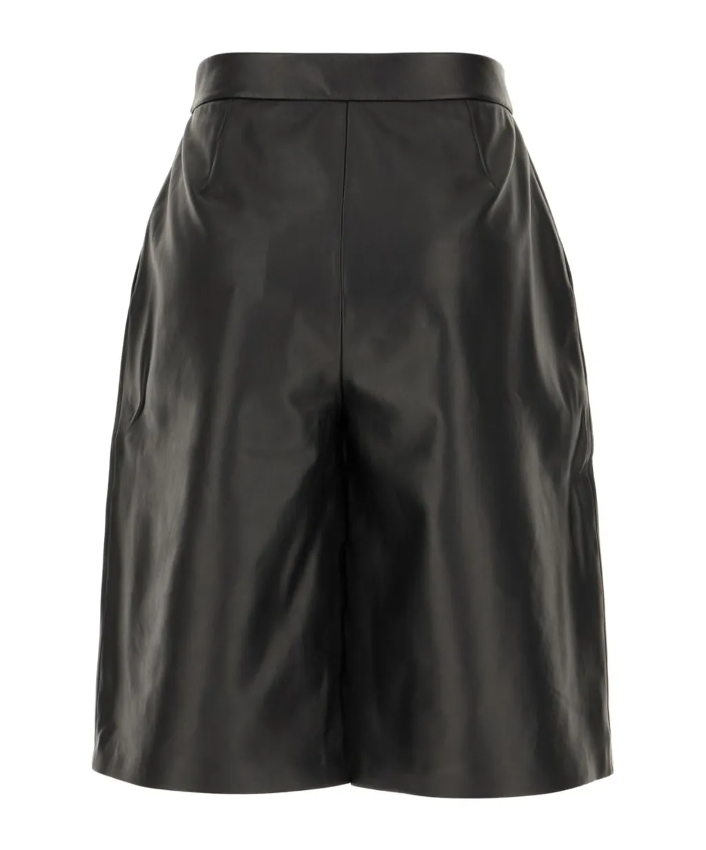 Sleek Leather Shorts