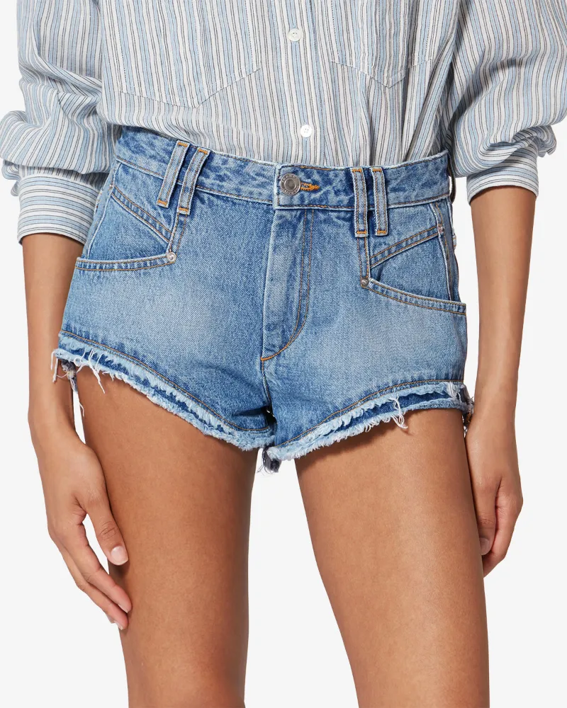 Isabel Marant Eneidala Denim Shorts