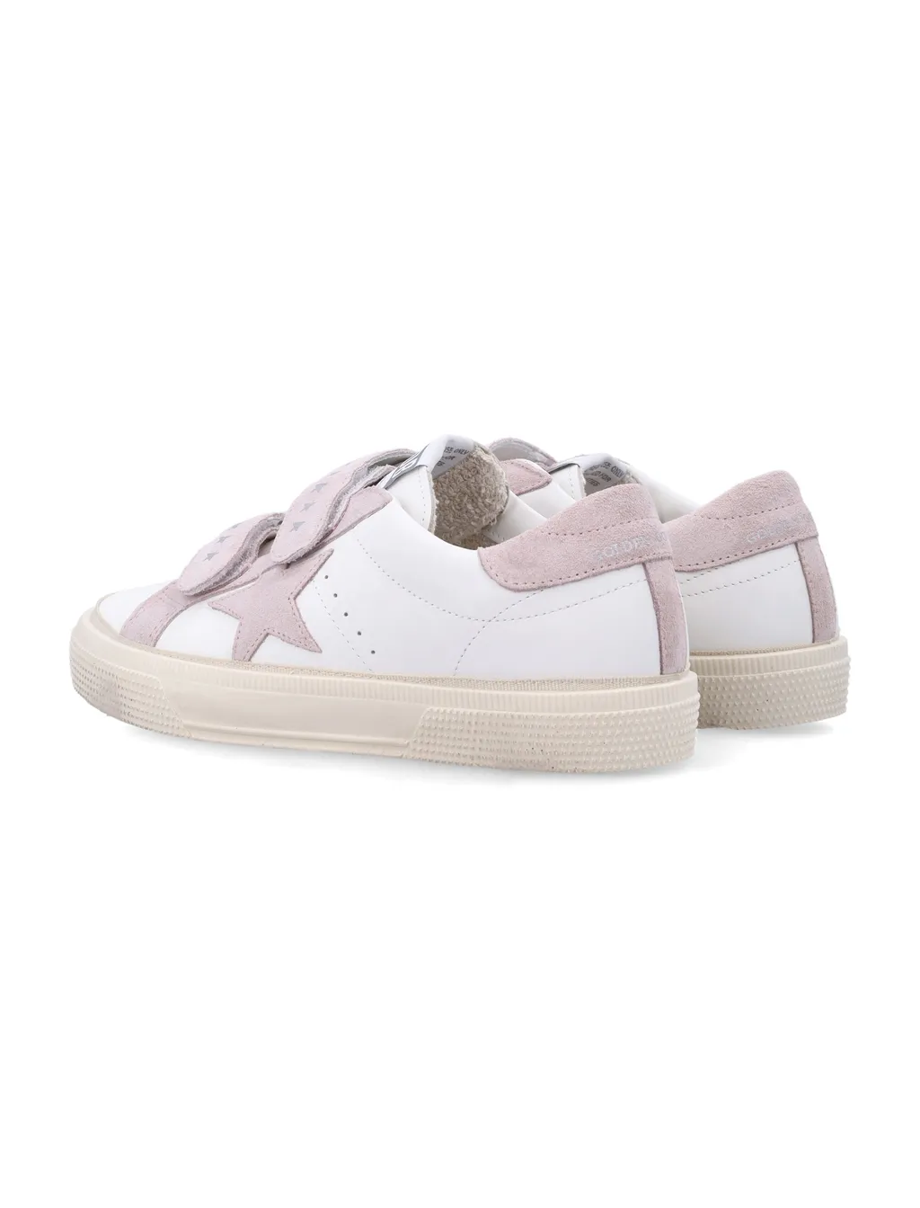 Golden Goose Kids May School Touch-Strap Sneakers
