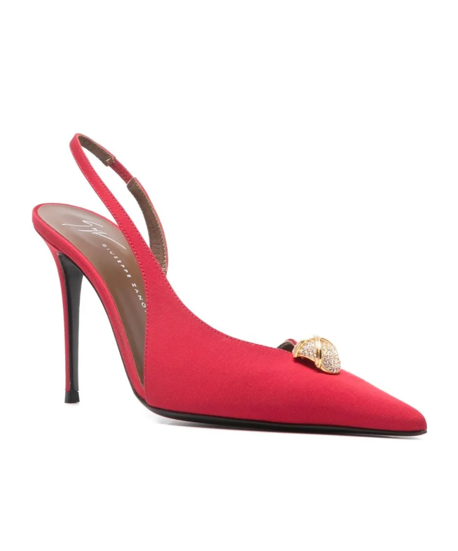 Embellished Slingback Pumps